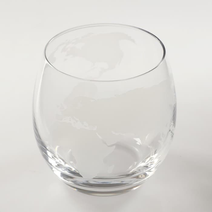 Мини-Бар «Карта мира», на подносе, на 4 персоны, штоф 930 мл, стаканы 300 мл, 19×34×23 см, стекло, дерево