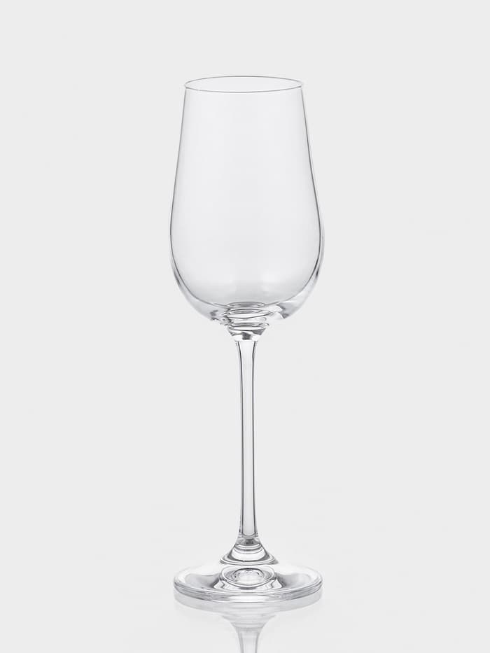 Бокалы для шампанского «Пион», 150 мл, набор 6 шт., стекло, прозрачные