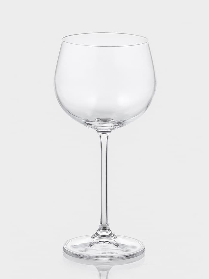 Бокалы для вина «Пион», 190 мл, набор 6 шт., стекло, прозрачные