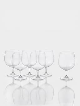 Бокалы для пива «Пион», 380 мл, набор 6 шт., стекло, прозрачные