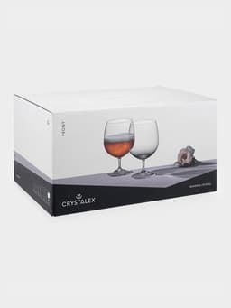 Бокалы для пива «Пион», 380 мл, набор 6 шт., стекло, прозрачные