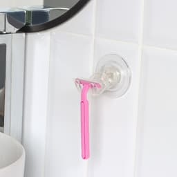 Держатель - крючок самоклеящийся Доляна Elemental, 6.3×6.5 см, прозрачный