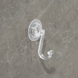 Держатель - крючок самоклеящийся Доляна Elemental, 11×6.5×6.5 см, прозрачный