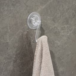 Держатель - крючок самоклеящийся Доляна Elemental, 11×6.5×6.5 см, прозрачный