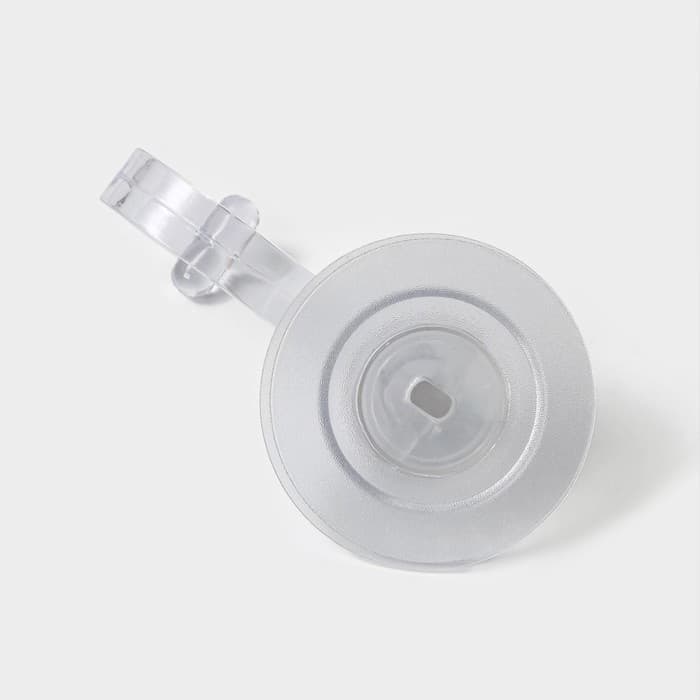 Держатель - крючок самоклеящийся Доляна Elemental, 11×6.5×6.5 см, прозрачный