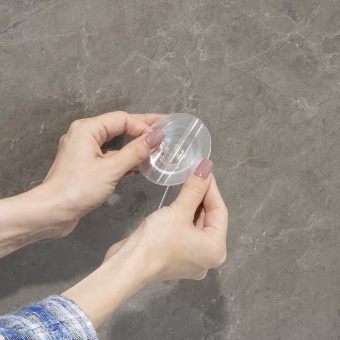 Держатель - крючок самоклеящийся Доляна Elemental, 11×6.5×6.5 см, прозрачный