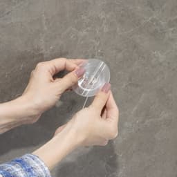 Держатель - крючок самоклеящийся Доляна Elemental, 11×6.5×6.5 см, прозрачный