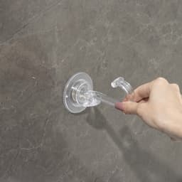 Держатель - крючок самоклеящийся Доляна Elemental, 11×6.5×6.5 см, прозрачный