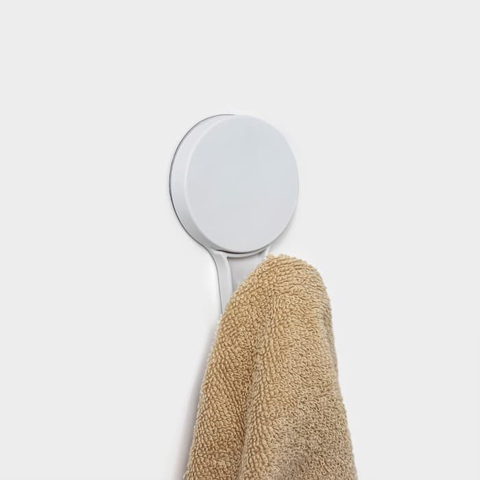 Крючок самоклеящийся Доляна Witlen, 12×6.5×4.7 см, белый