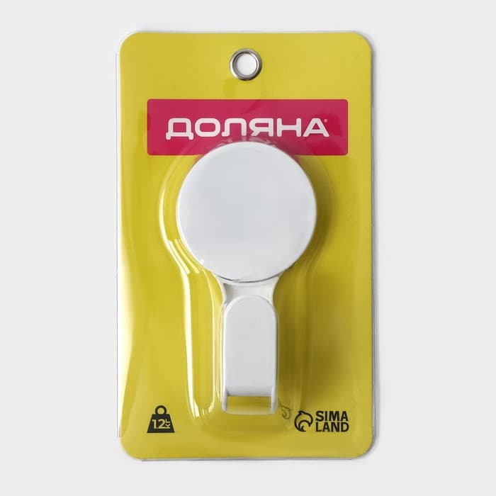 Крючок самоклеящийся Доляна Witlen, 12×6.5×4.7 см, белый