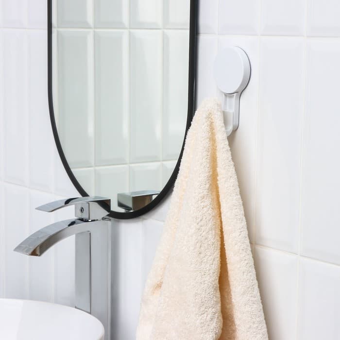 Крючок самоклеящийся Доляна Witlen, 12×6.5×4.7 см, белый