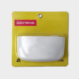 Полка для ванной Доляна Witlen, органайзер настенный, самоклеящийся, 16.5×6.5×17 см, белая