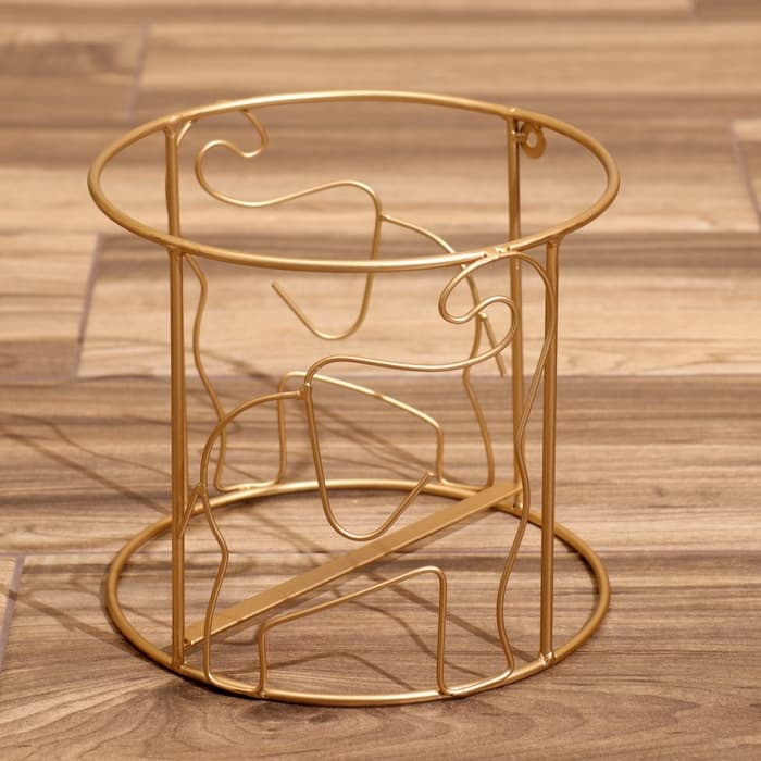 Кашпо на подставке «Зу», набор 3 шт., d=26 см, d=21 см, d=16 см, металл