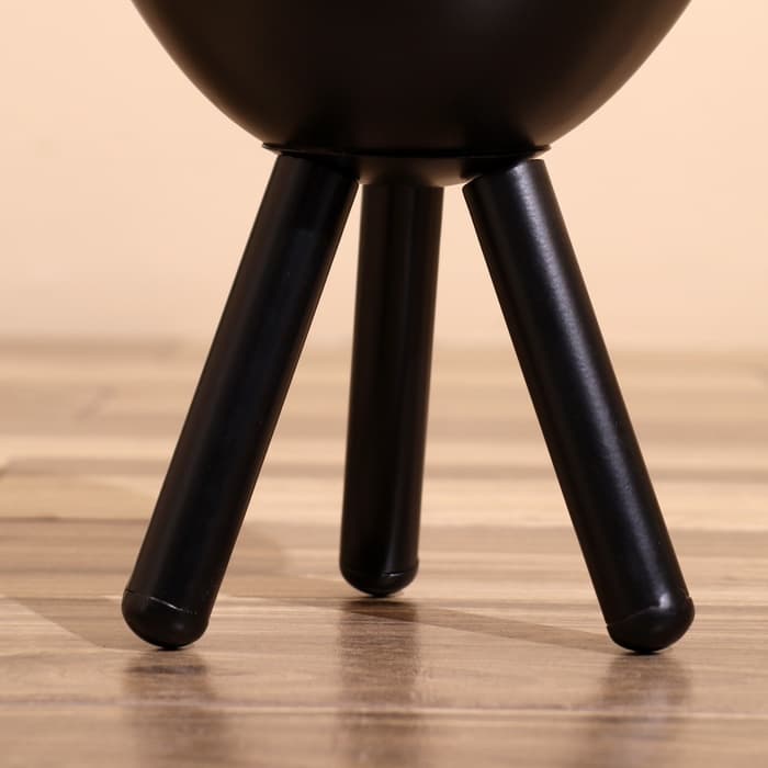 Кашпо на подставке «Блэки», набор 2 шт., d=28 см, d=23 см, металл