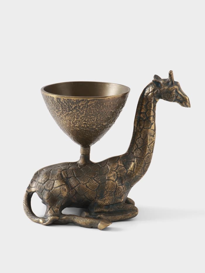 Конфетница «Жираф», 27×18×26 см, алюминий