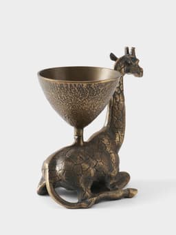 Конфетница «Жираф», 27×18×26 см, алюминий