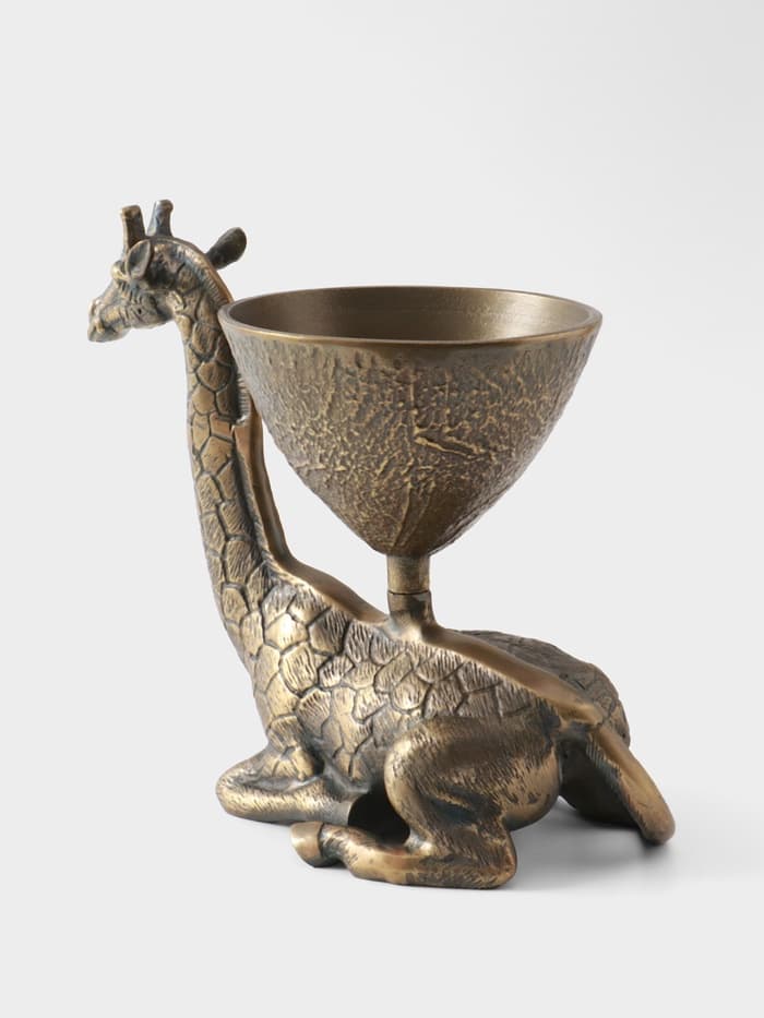 Конфетница «Жираф», 27×18×26 см, алюминий