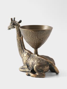 Конфетница «Жираф», 27×18×26 см, алюминий