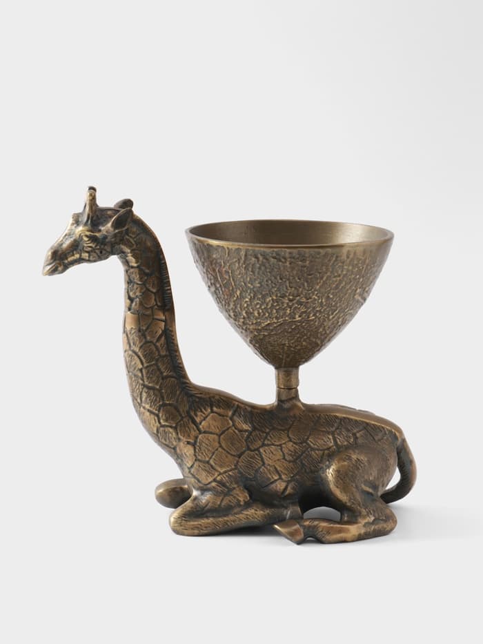 Конфетница «Жираф», 27×18×26 см, алюминий