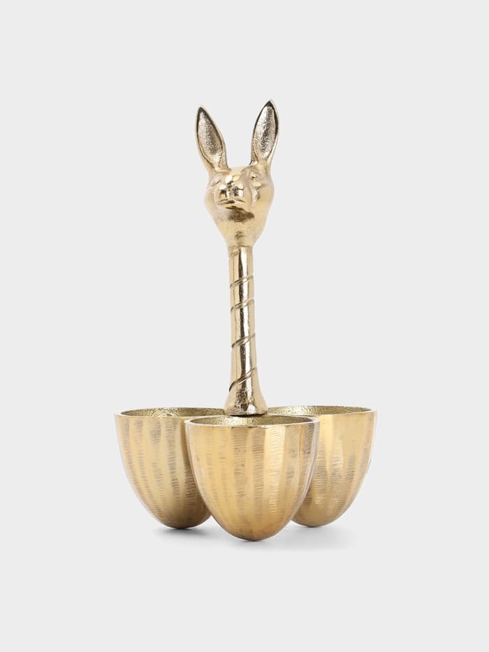 Менажница «Заяц», 14×14×24 см, алюминий