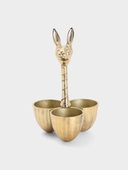 Менажница «Заяц», 14×14×24 см, алюминий