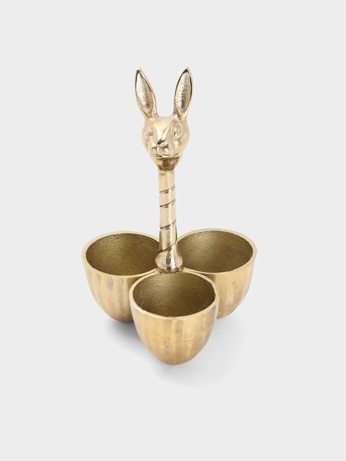 Менажница «Заяц», 14×14×24 см, алюминий