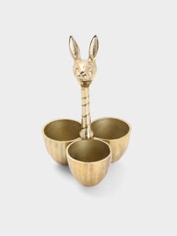 Менажница «Заяц», 14×14×24 см, алюминий