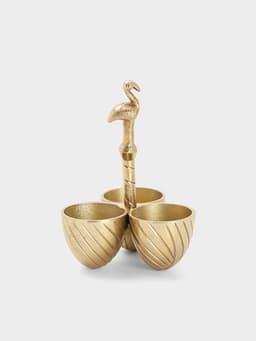 Менажница «Фламинго», 14×14×21 см, алюминий