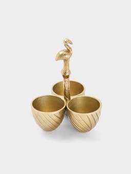 Менажница «Фламинго», 14×14×21 см, алюминий