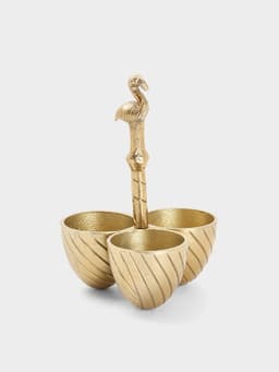 Менажница «Фламинго», 14×14×21 см, алюминий