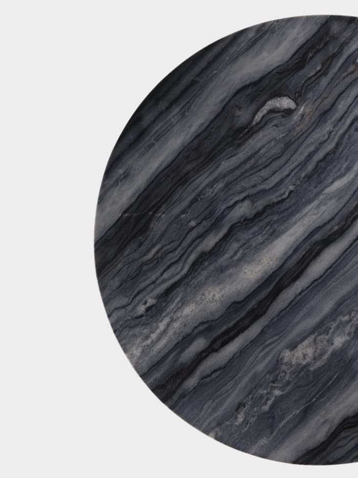 Стол кофейный, 41×41×55 см, алюминий, мрамор