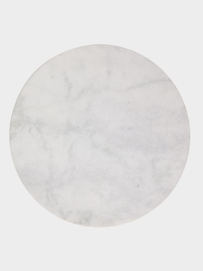 Стол кофейный, 41×41×56 см, алюминий/мрамор