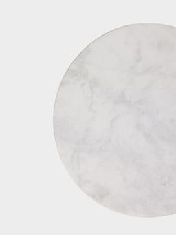 Стол кофейный, 41×41×56 см, алюминий/мрамор