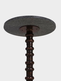 Стол кофейный, 41×41×57 см, алюминий, мрамор