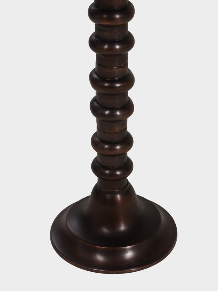 Стол кофейный, 41×41×57 см, алюминий, мрамор