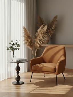 Стол кофейный, 41×41×57 см, алюминий, мрамор