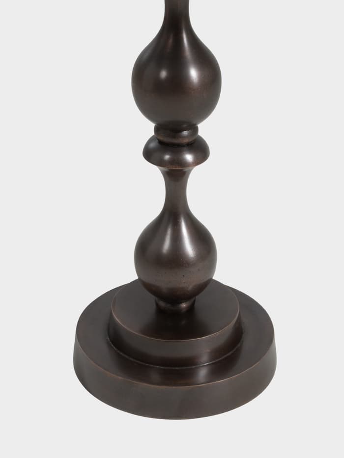 Стол кофейный, 41×41×57 см, алюминий, мрамор