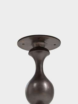 Стол кофейный, 41×41×57 см, алюминий, мрамор