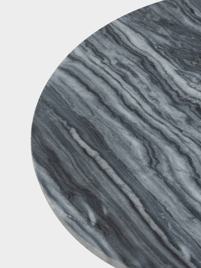 Стол кофейный, 41×41×57 см, алюминий, мрамор