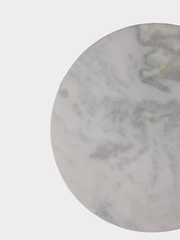 Стол кофейный, 41×41×57 см, алюминий, мрамор