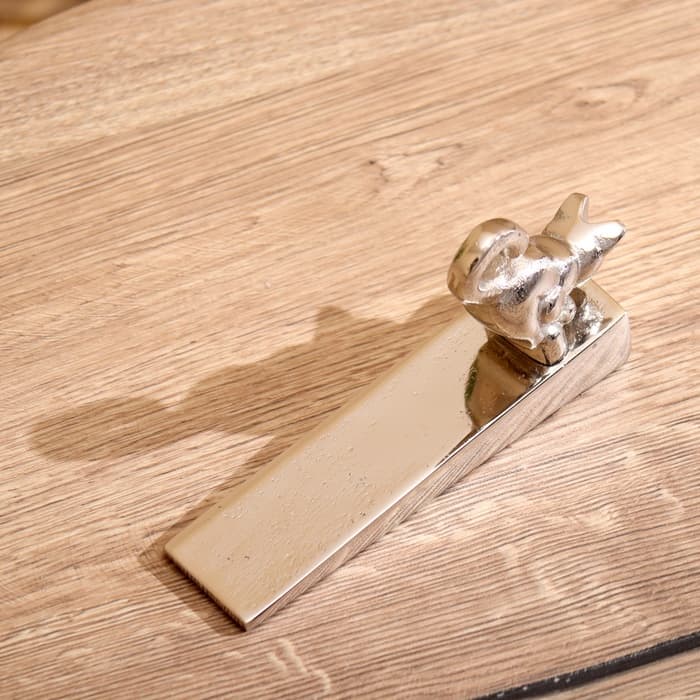 Стоппер дверной «Киска», 15×3.5×9 см, алюминий