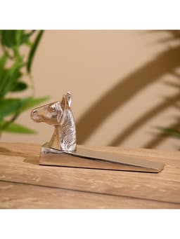 Стоппер дверной «Конь», 15×3.5×9 см, алюминий