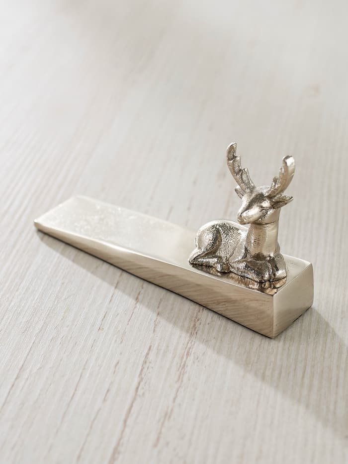 Стоппер дверной «Олень», 16.5×5×9 см, алюминий