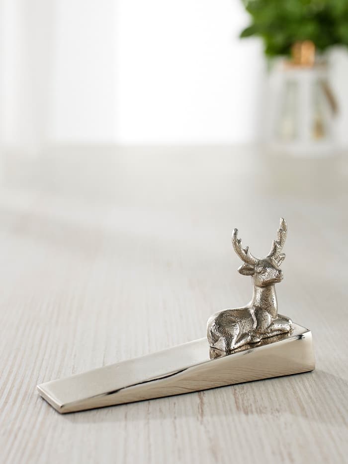 Стоппер дверной «Олень», 16.5×5×9 см, алюминий