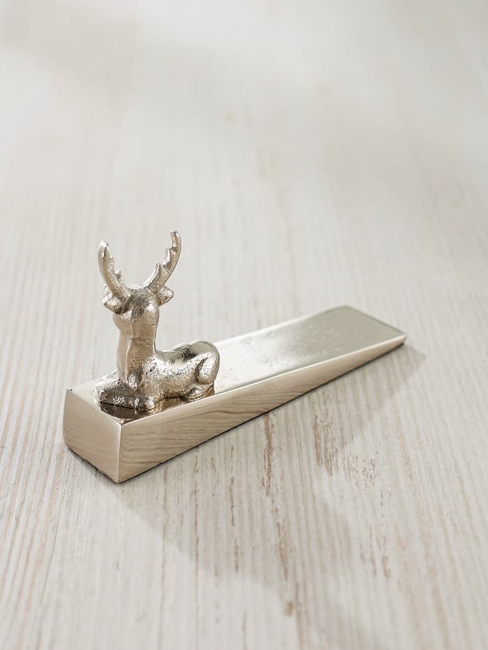 Стоппер дверной «Олень», 16.5×5×9 см, алюминий
