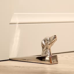Стоппер дверной «Собака», 15×3.5×8 см, алюминий