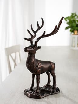 Сувенир «Олень», 17×16×34 см, алюминий