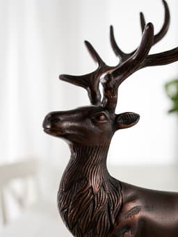 Сувенир «Олень», 17×16×34 см, алюминий