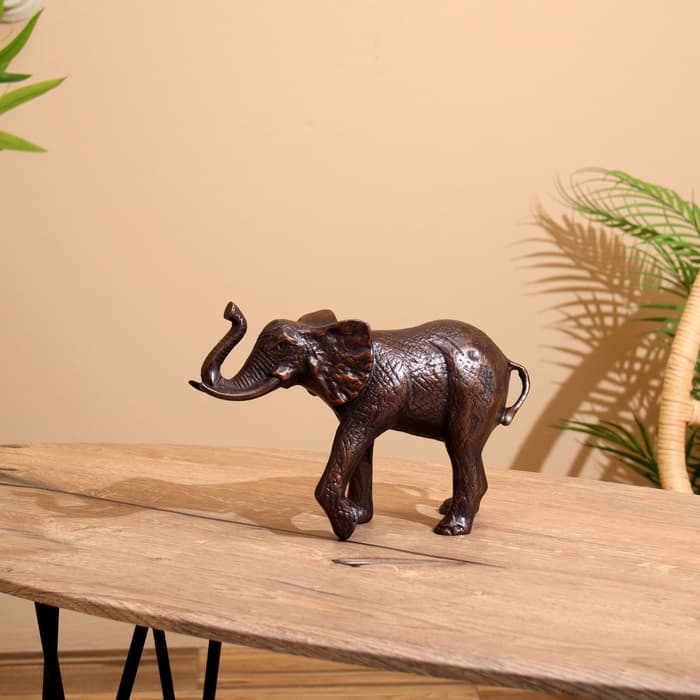 Сувенир «Слоник», 28×9×18 см, алюминий