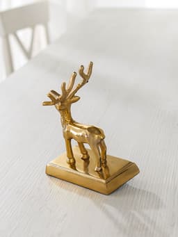 Сувенир с крючком «Олень», 12×9×18 см, алюминий